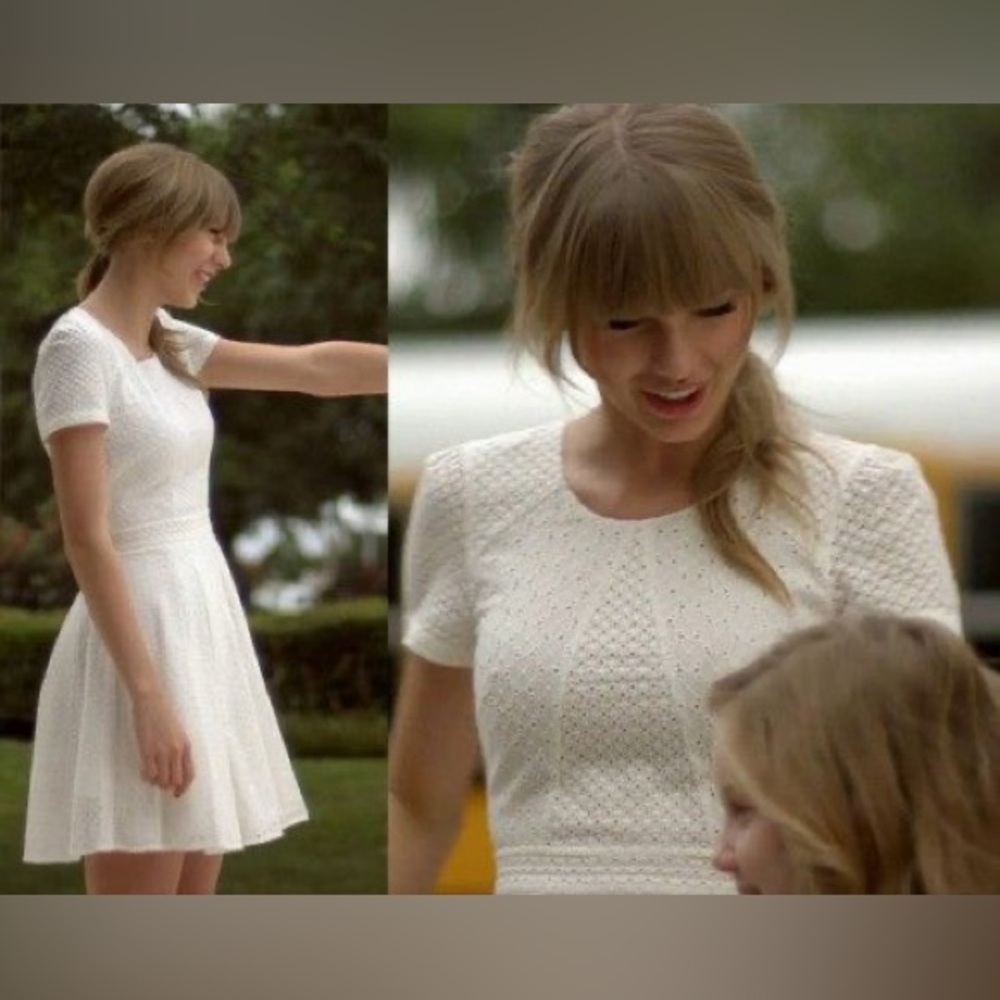 French Connection White Midi Dress